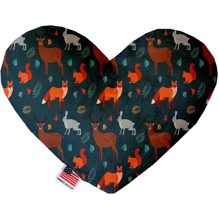 Mirage Pet Products Fall Friends 8 in. Stuffing Free Heart Dog Toy 1324-SFTYHT8